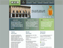 Tablet Screenshot of intranet.gallur.es